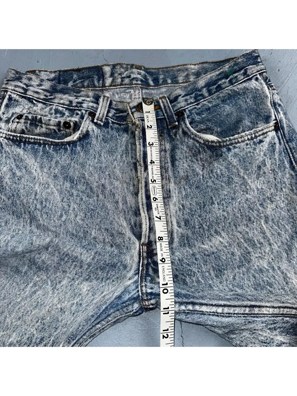 Levis 501 Vintage 80s USA XX Straight Leg Jeans Blue Acid Wash 31x32 Act 30x31